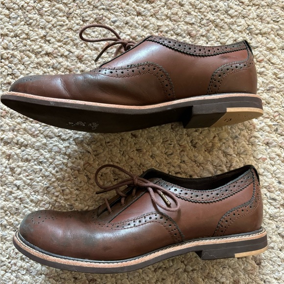 UGG Brown Leather Oxfords - Picture 3 of 5